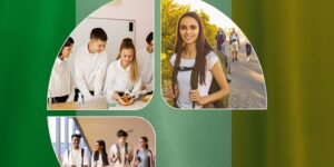 Imagen de un mosaico de imagenes de estudiantes