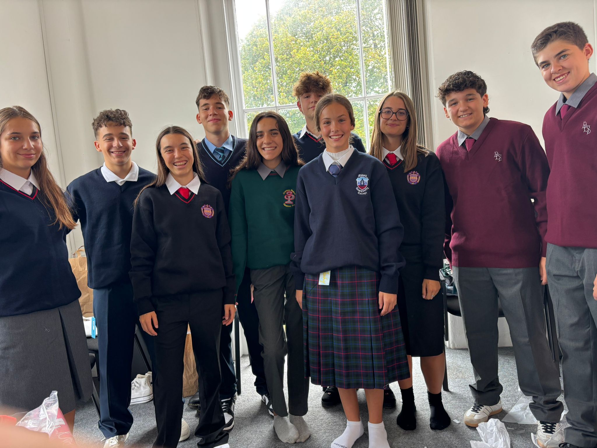 Imagen de estudiantes en colegio de Irlanda