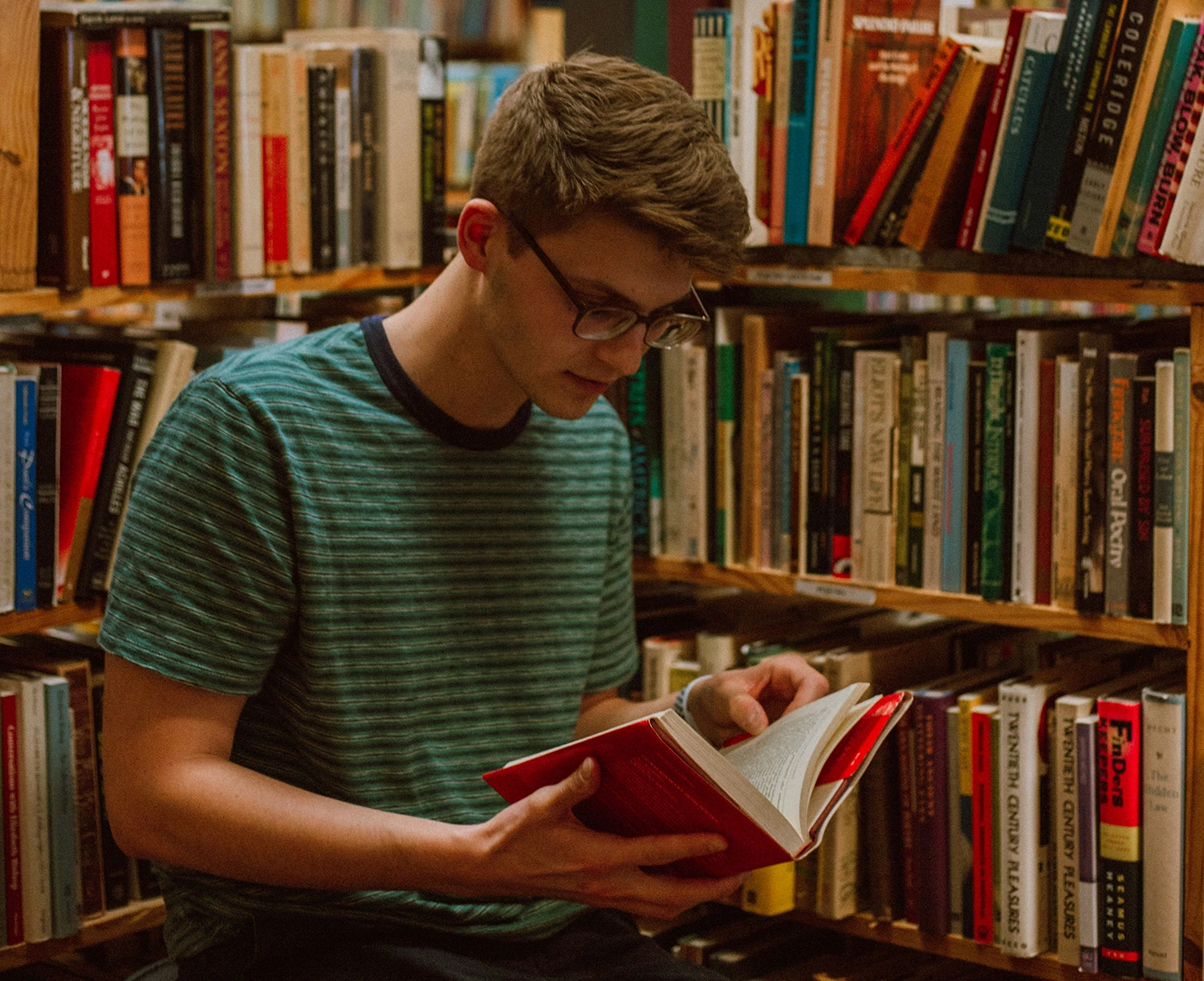 Irish Student reading