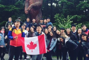 Estudiantes en British Columbia