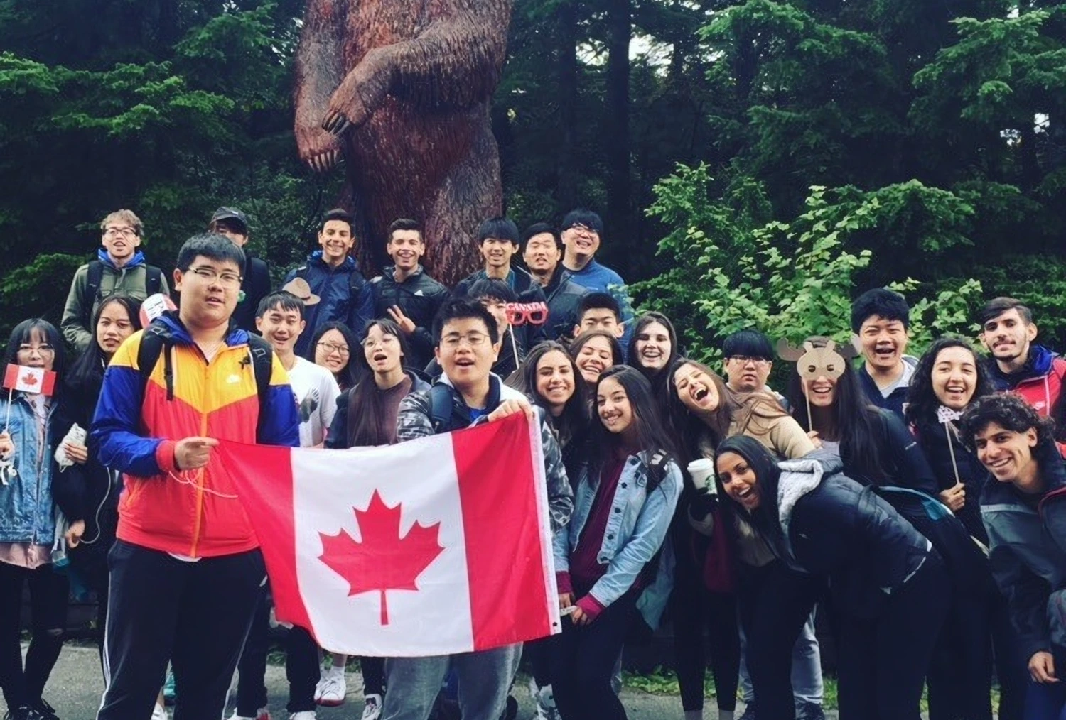 Estudiantes en British Columbia