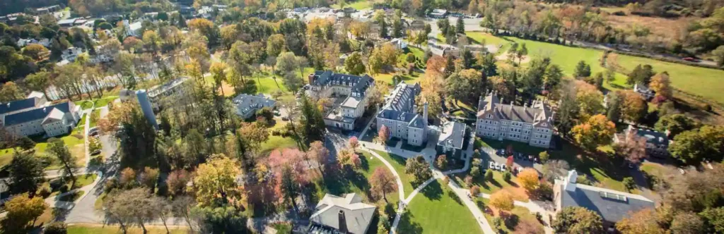 VIsta aérea de Blair Academy