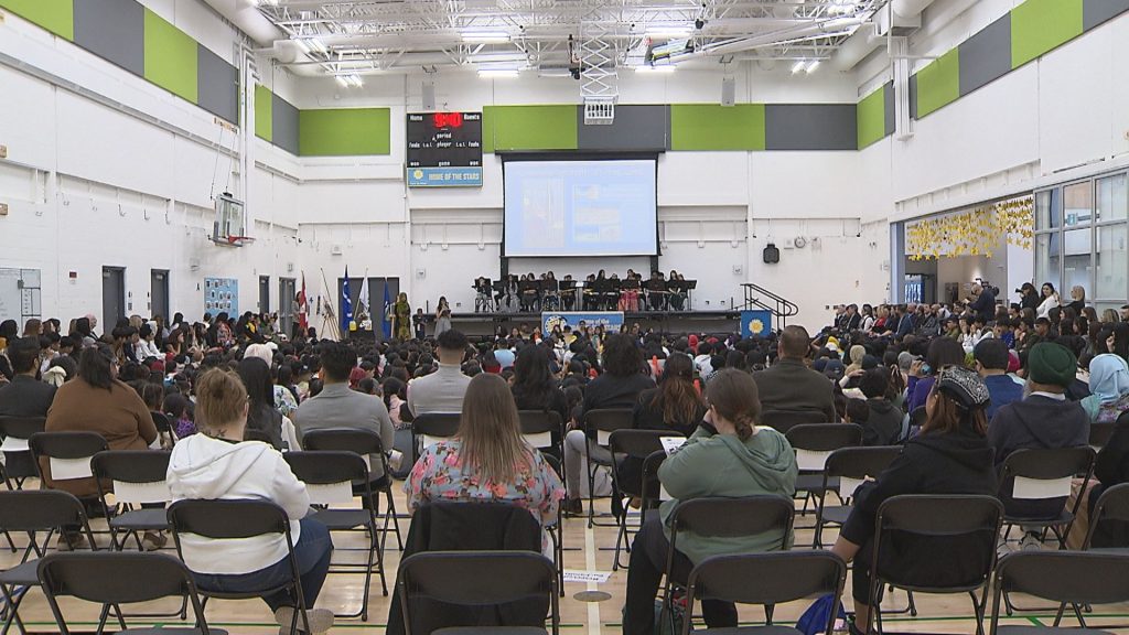 interior de una escuela recientemente inagurada en Calgary Board of Education