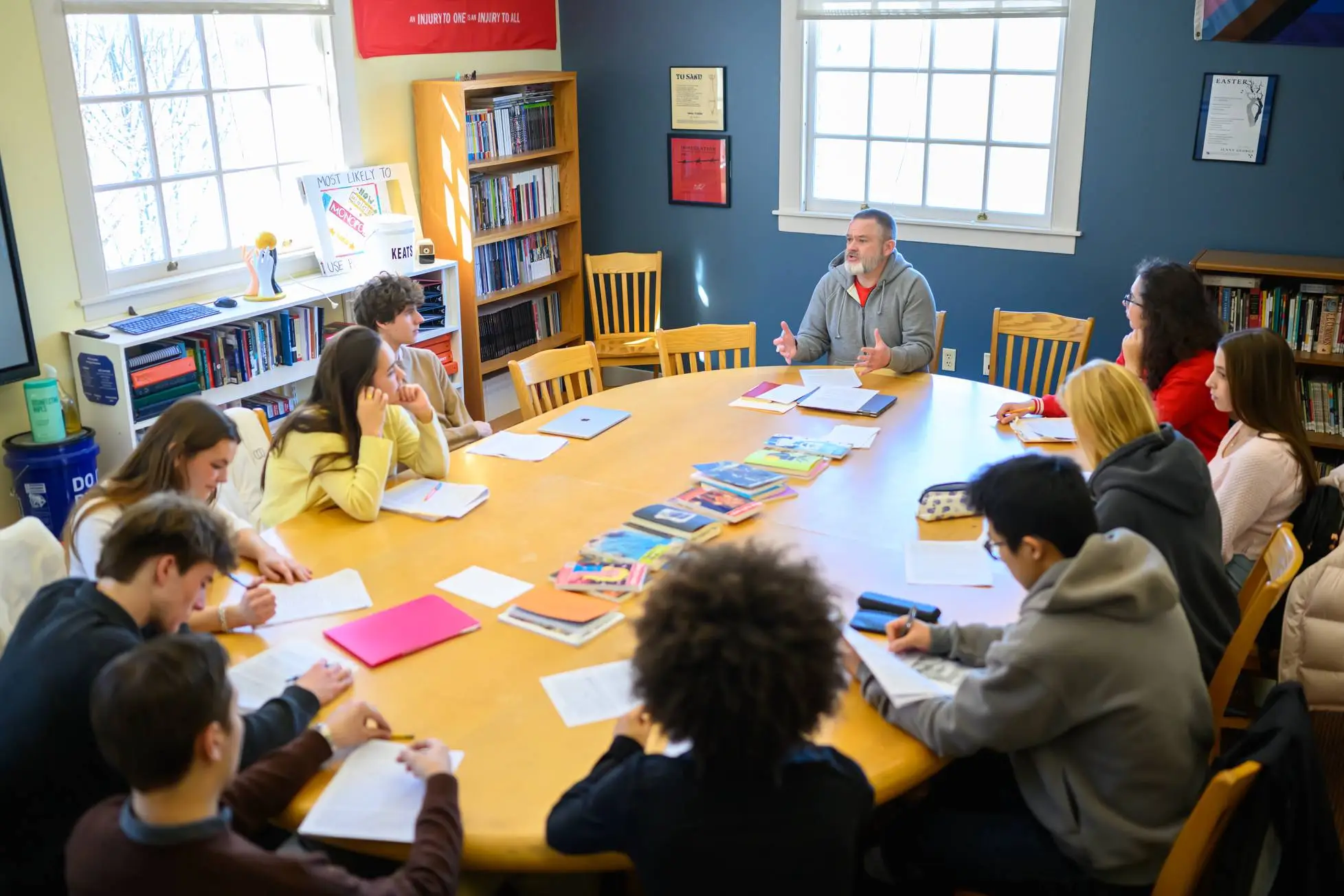 Salón de clases de MIlton Academy